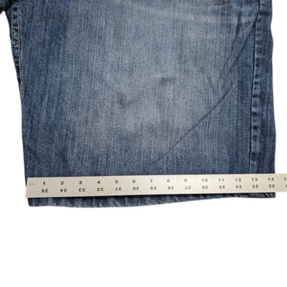 ENYCE Men's Size 46 Blue Denim Jean Shorts Relaxed Fit 100% Cotton Pockets